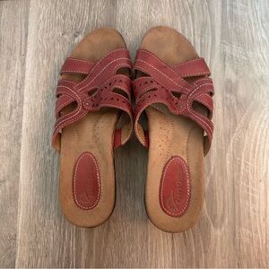 Earth Origins Shoes | Earth Origins Andria Leather Slide Sandals, Women’s Size 8